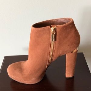 Brown Suede Booties